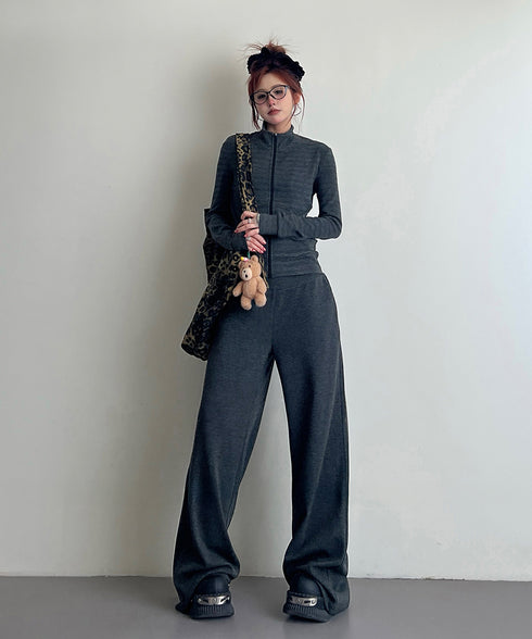 Side Line V-neck Dress